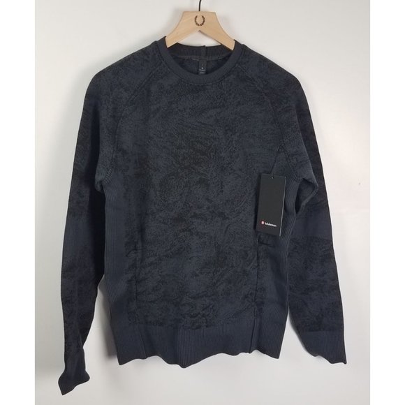 Lululemon Men's Sz. S End State Pullover W/Pockets Graphite Grey/Black NWT - Picture 2 of 7